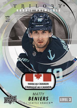 Rookie Premieres Rare Rookies Level 3 Tag Matty Beniers MOCK UP