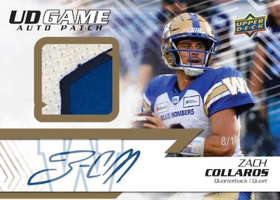 UD Game Auto Patch Zach Collaros MOCK UP