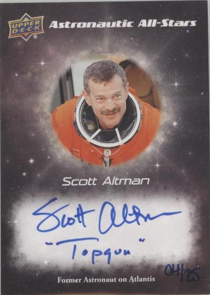 Astronautic All-Stars Inscriptions Auto Scott Altman Top Gun