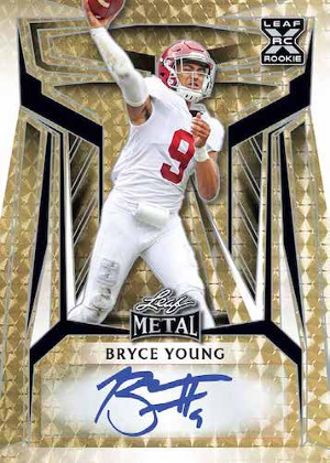 Base Metal Auto Gold Bryce Young MOCK UP