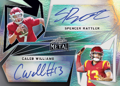 Dual Auto Spencer Rattler, Caleb Williams MOCK UP Dual Auto Spencer Rattler, Caleb Williams MOCK UP