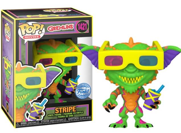 Funko Pop Vinyl Movies - Gremlins - 1421 Stripe - Blacklight - Entertainment Earth Exclusive