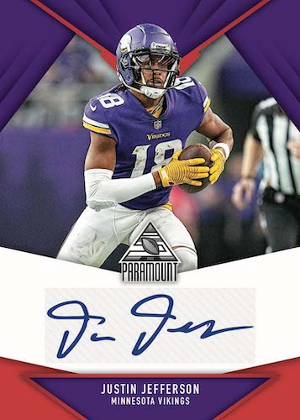 Paramount Signatures Red Justin Jefferson MOCK UP Paramount Signatures Red Justin Jefferson MOCK UP