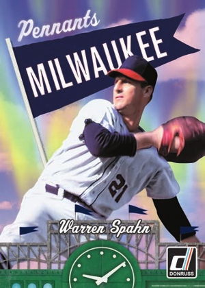 Pennants Warren Spahn MOCK UP Pennants Warren Spahn MOCK UP