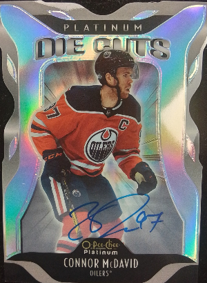 Platinum Die-Cuts Rainbow Auto Connor McDavid