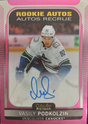 Rookie Auto Matte Pink Vasily Podkolzin