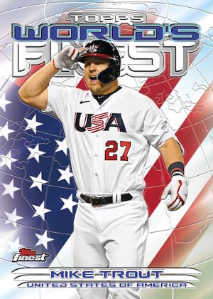 2000 Topps Finest World's Finest Mike Trout MOCK UP