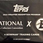 2023 Topps National Convention Wrapper Redemption Cards Bowman Chrome Baseball