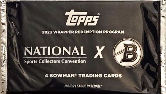 2023 Topps National Convention Wrapper Redemption Cards Bowman Chrome Baseball