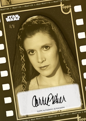 Auto Carrie Fisher as Princess Leia Organa MOCK UP