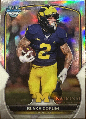 Base Bowman U Chrome Refractors Blake Corum Base Bowman U Chrome Refractors Blake Corum