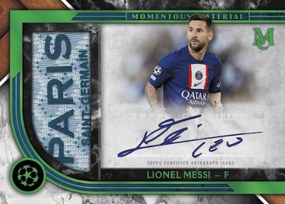 Momentous Material Jumbo Patch Auto Emerald Lionel Messi MOCK UP