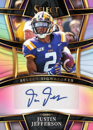Select Signatures Silver Prizm Justin Jefferson MOCK UP
