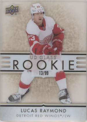 UD Glass Rookies Gold Lucas Raymond UD Glass Rookies Gold Lucas Raymond