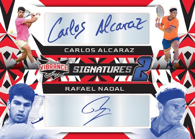 Vibrance Signatures 2 Dual Auto Carlos Alvarez Rafael Nadal MOCK UP