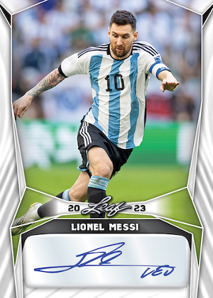 Base Blue Auto Lionel Messi MOCK UP
