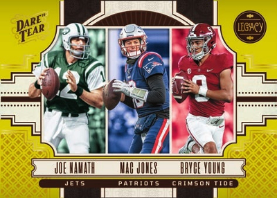 Dare to Tear Past, Present and Future Joe Namath, Mac Jones, Bryce Young MOCK UP