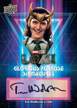 Glorious Purpose Signatures Tom Hiddleston as Loki MOCK UP