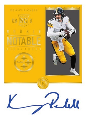 Rookie Notable Signatures Gold Kenny Pickett MOCK UP