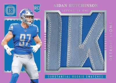 Substantial Rookie Swatches Aidan Hutchinson MOCK UP