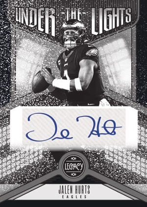 Under The Lights Auto Black White Jalen Hurts MOCK UP