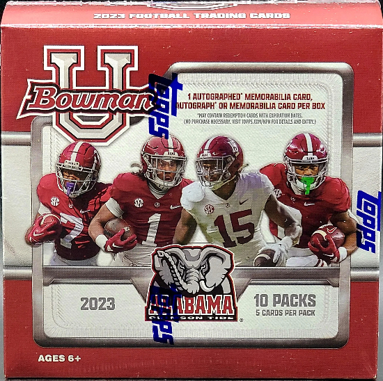 2023 Bowman University Alabama Football Hobby 20-Box Case - Topps (Factory Sealed)