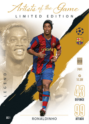 Artists of the Game Limited Edition Ronaldinho MOCK UP