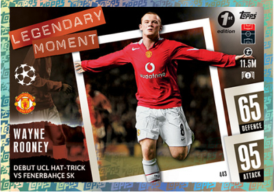 Base Legendary Moment 1st Edition Wayne Rooney MOCK UP