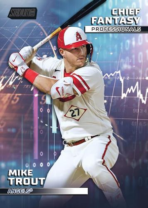 CFPRO Chief Fantasy Professionals Black Mike Trout MOCK UP