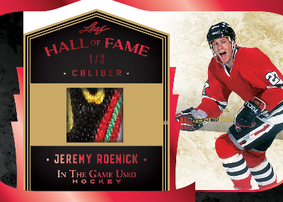 Hall of Fame Caliber Relics Red Jeremy Roenick MOCK UP