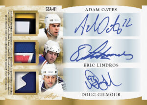 In The Game Used Six Auto Back Adam Oates Eric Lindros Doug Gilmour MOCK UP