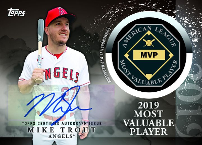 MVP Medallion Auto Mike Trout MOCK UP