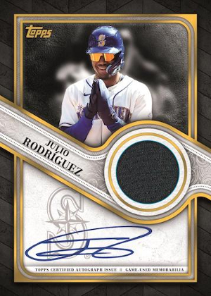 Topps Reverence Auto Patch Julio Rodriguez MOCK UP