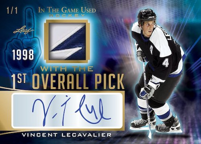 With The 1st Overall Pick Auto Vincent Lecavalier MOCK UP