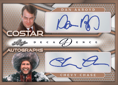 Co-Stars Auto Bronze Dan Akroyd, Chevy Chase MOCK UP