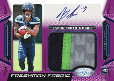 Freshman Frabic Mirror Signatures Jaxon Smith Njigba MOCK UP
