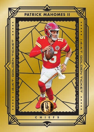 Golden Ticket 14 Kt Patrick Mahomes MOCK UP Golden Ticket 14 Kt Patrick Mahomes MOCK UP