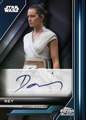 Light Side All-Blue Auto Auto Daisy Ridley as Rey MOCK UP