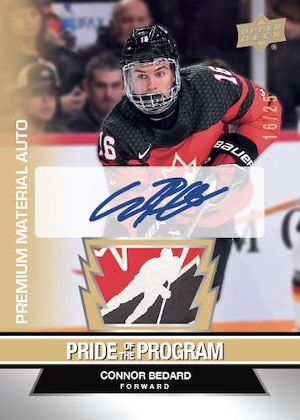 Pride of the Program Auto Patch Connor Bedard MOCK UP