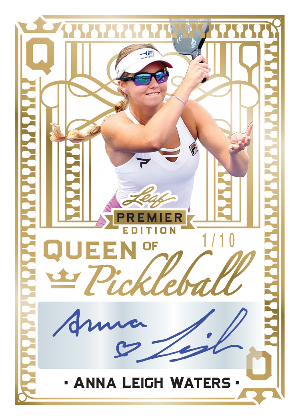 Queen of Pickleball Auto Gold Foil Anna Leigh Waters MOCK UP