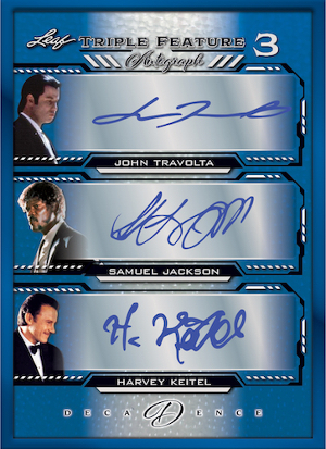 Triple Feature 3 Auto John Travolta, Samuel L. Jackson, Harvey Keitel MOCK UP Triple Feature 3 Auto John Travolta, Samuel L. Jackson, Harvey Keitel MOCK UP