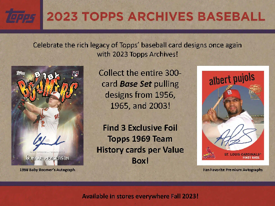 2023 Topps Archives Baseball