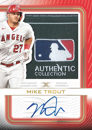 Definitive Auto Relic Collection Mike Trout MOCK UP