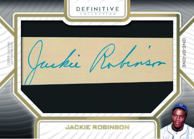 Definitive Cut Signatures Jackie Robinson MOCK UP