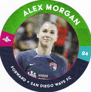 Die-Cut Disc Ball Topper Alex Morgan