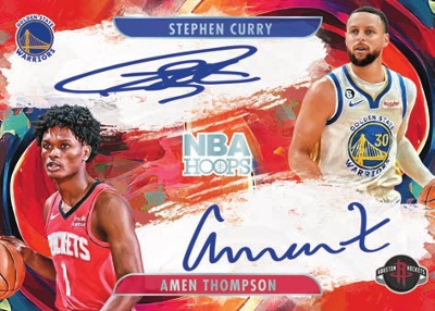 Hoops Art Signatures Horizontal Stephen Curry, Amen Thompson MOCK UP