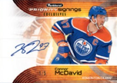 Parkhurst Priority Signings Exclusives Single Auto Connor McDavid MOCK UP