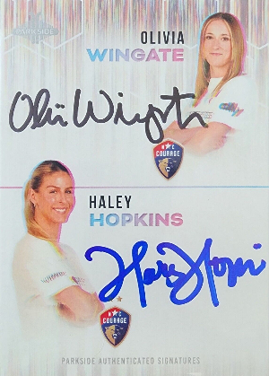 Signature Series Dual Auto Olivia Wingate, Haley Hopkins