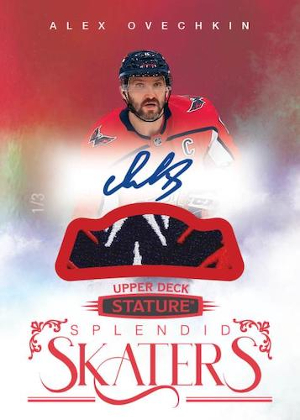 Splendid Skaters Red Auto Patch Alex Ovechkin MOCK UP