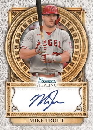 Sterling Opulence Auto Mike Trout MOCK UP